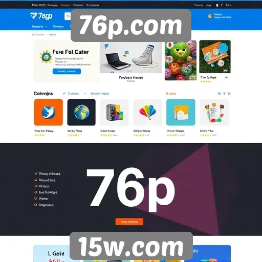 Navegação e usabilidade do site 76p.com